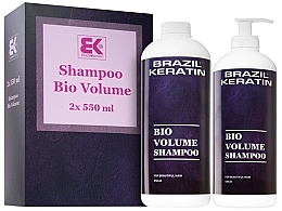 Set - Brazil Keratin Bio Volume Shampoo Set (h/shampoo/550mlx2) — photo N3