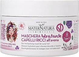 Fragrances, Perfumes, Cosmetics Moisturizing Mask for Curly & Wavy Hair - MaterNatura Oat Moisturising Hair Mask