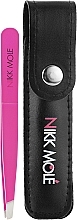 Fragrances, Perfumes, Cosmetics Classic Tweezers with Case, purple - Nikk Mole