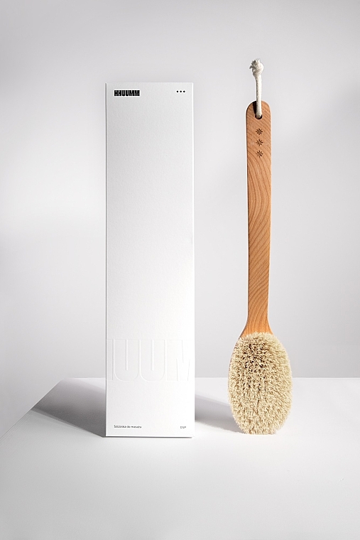 Dry Massage Body Brush with Handle, #6 - Hhuumm Premium — photo N9