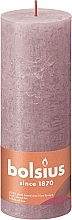 Fragrances, Perfumes, Cosmetics Cylinder Candle Rustic Shine Powder Pink, 190/68 mm - Bolsius Candle