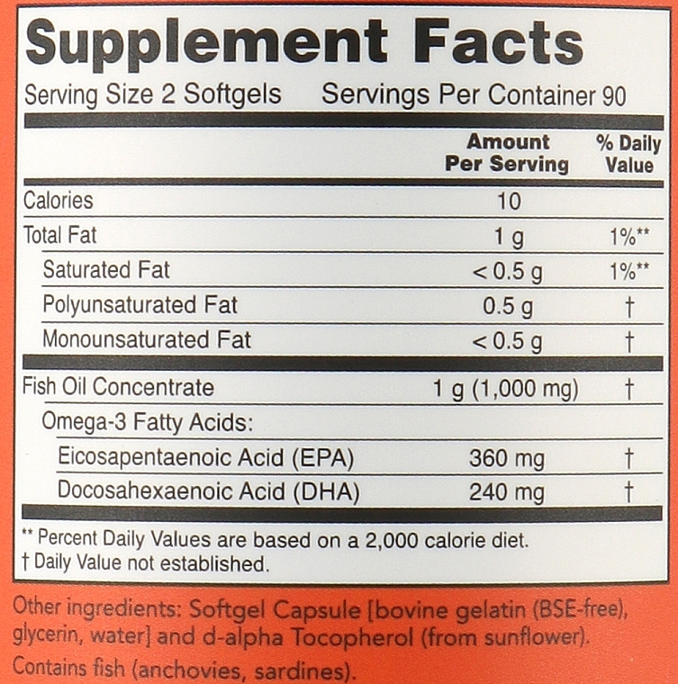 Omega-3 Mini Softgels - Now Foods Omega-3 Mini Gels — photo N2