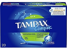 Tampons with Applicator, 20 pcs. - Tampons Compak Super — photo N2