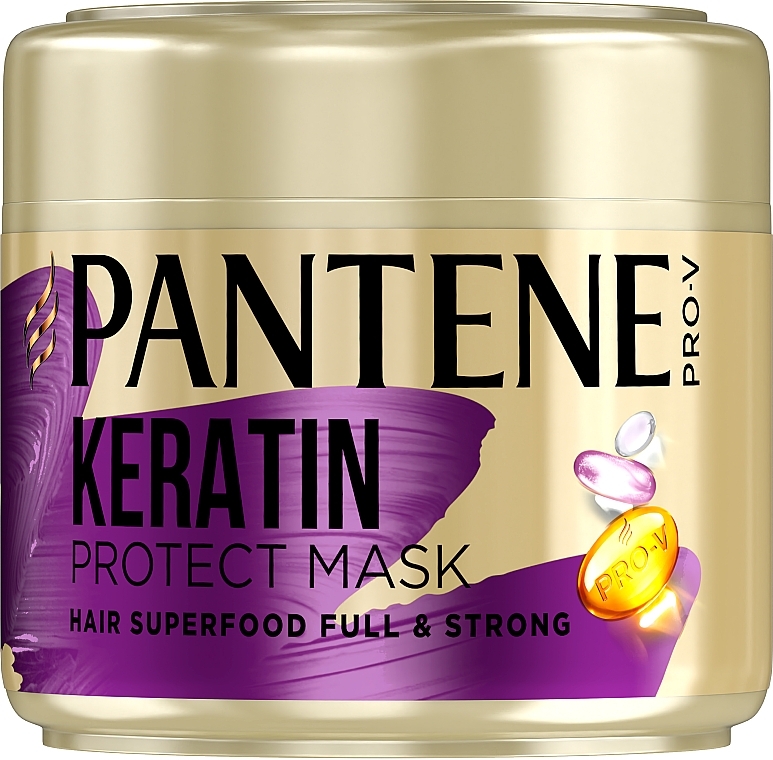 Keratin Hair Mask 'Nourishing Cocktail' - Pantene Keratin Protect Mask — photo N1