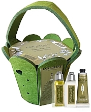 Fragrances, Perfumes, Cosmetics Set - L'Occitane Verbena Basket 2023 (sh/gel/30ml + milk/30ml + h/cr/30ml)