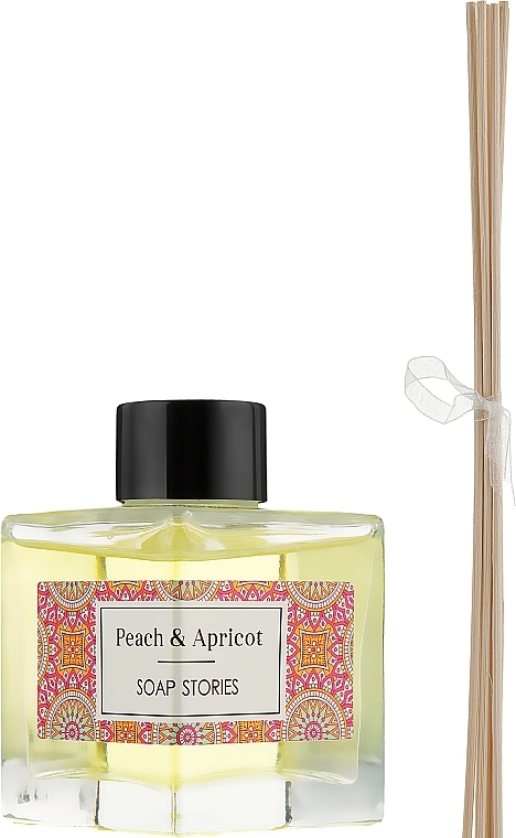 Peach & Apricot Reed Diffuser - Soap Stories Peach & Apricot — photo N2