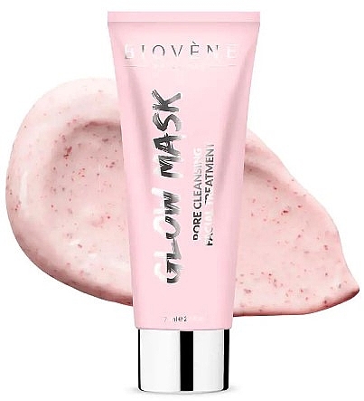 Pink Clay Face Mask - Biovene Glow Mask Pore Cleansing Facial Treatment — photo N6