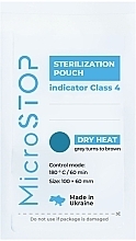 White Moisture Resistant Paper Kraft Bags with Class IV Indicator, 60x100mm - MicroSTOP — photo N9