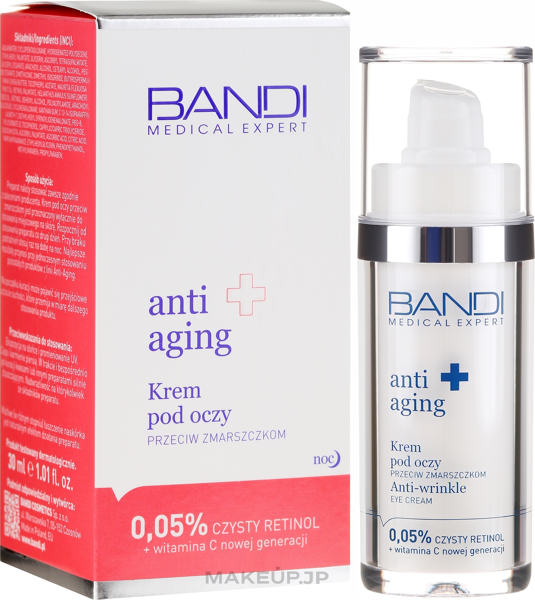 Anti-Wrinkles Eye Contour Cream with Retinol - Bandi Medical Expert Anti Aging Anti-Wrinkle Eye Cream — photo 30 ml