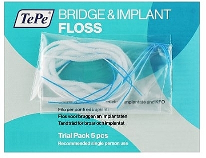 Bridge, Implant & Braces Floss, 5 pcs. - TePe Bridge & Implant Floss — photo N1