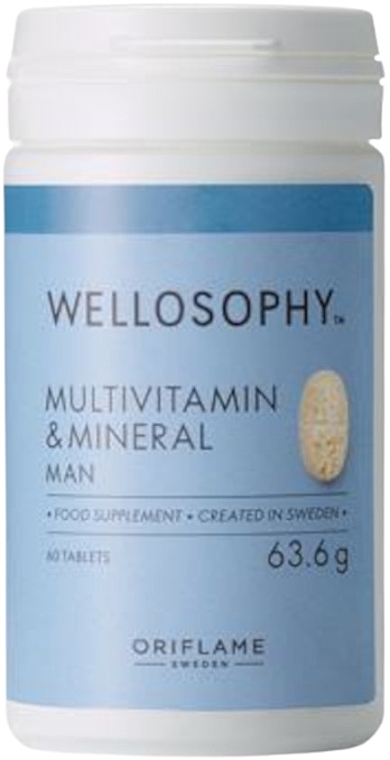 Multivitamin & Mineral Man Food Supplement - Oriflame Wellosophy Multivitamin And Mineral Man — photo N1