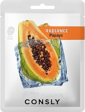 Fragrances, Perfumes, Cosmetics Papaya Face Smoothing Sheet Mask - Consly Papaya Radiance Mask Pack