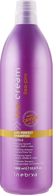 Coarse & Unruly Hair Shampoo - Inebrya Ice Cream Liss-Pro Liss Perfect Shampoo — photo N3