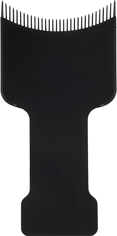 Hair Coloring Spatula with Teeth, S, black - Tico Professional — photo N1