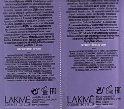 Sample Set - Lakme Teknia White Silver (sh/10ml + mask/10ml) — photo N3