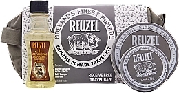 Fragrances, Perfumes, Cosmetics Set - Reuzel Extreme Pomade Travel Kit (h/pomade/113 g + h/pomade/35 g + shm/100 ml + bag/1 pcs)