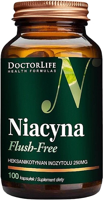 Niacin Dietary Supplement - Doctor Life Niacyna Flush-Free 250 mg — photo N1