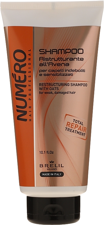 Repair Shampoo - Brelil Numero Brelil Numero Restructuring Shampoo with Oats — photo N1