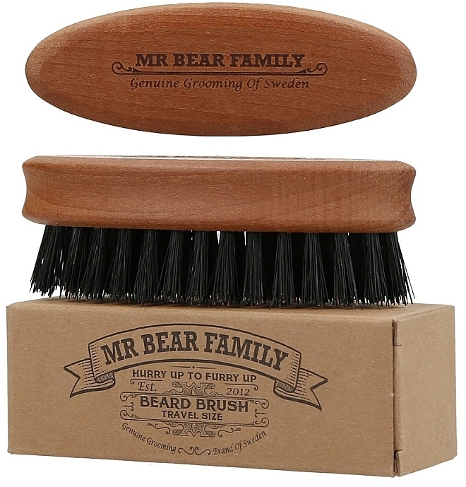 Beard Brush - Mr. Bear Family Beard Brush Travel Size — photo N2