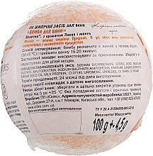 Bath Bomb "Papaya and Mango" with Milk Proteins and Flax Oil - Milky Dream — photo N4