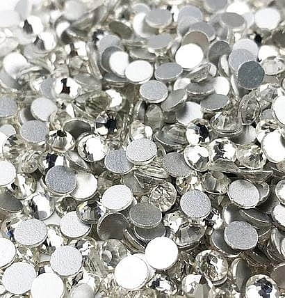 Zirconium Nail Crystals, size SS3, silver, 1440 pcs - Deni Carte Silver — photo N3