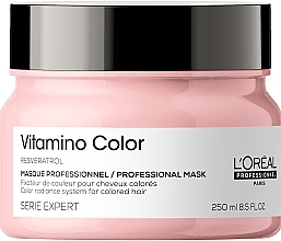 Hair Mask for Color-Treated Hair - L'Oreal Professionnel Serie Expert Vitamino Color Resveratrol Mask — photo N1