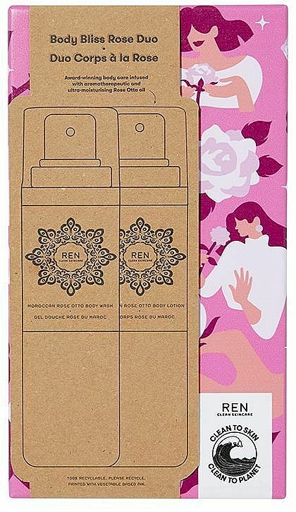 Set - Ren Body Bliss Rose Duo (shr/gel/200ml + b/lot/200ml) — photo N19