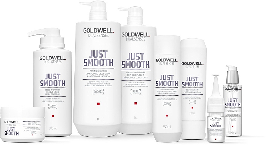 Unruly Hair Oil - Goldwell DualSenses Just Smooth Taming Oil — photo N2