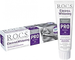 Fragrances, Perfumes, Cosmetics Electro & Whitening Toothpaste - R.O.C.S. Pro Electro & Whitening Mild Mint