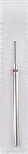 Diamond Nail File Drill Bit, frustum, L-10 mm, 1.0 mm, red - Head The Beauty Tools — photo N10