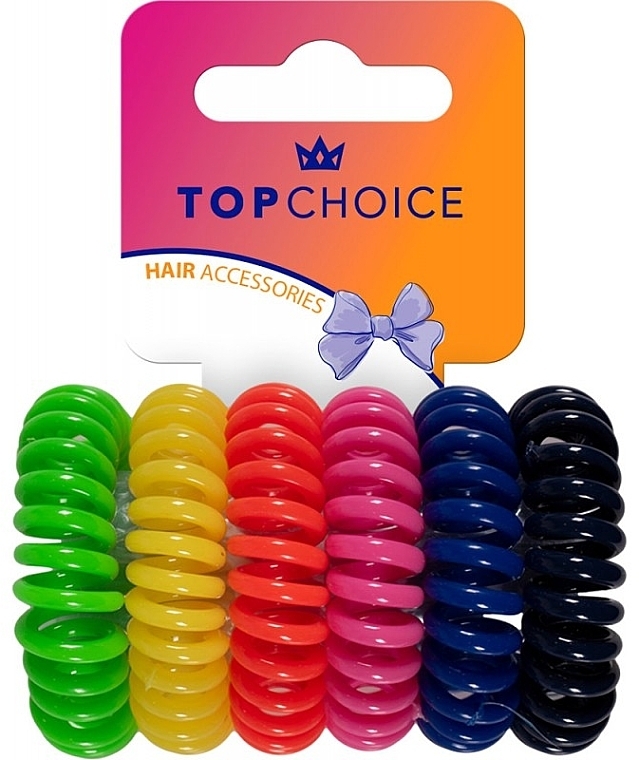 ヘアタイ、20100、6個 - Top Choice Hair Accessories	 — photo N1