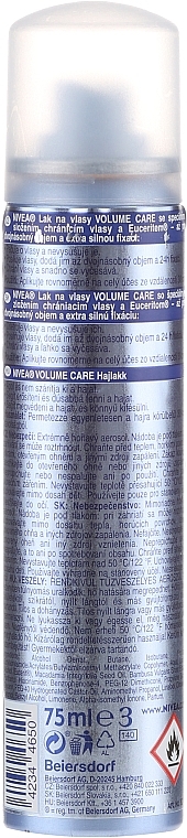 Hair Spray "Volume Care" with Keratin Protection - NIVEA Hair Care Volume Sensation Styling Spray — photo N19