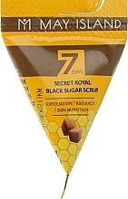 Fragrances, Perfumes, Cosmetics Face Scrub - May Island 7 Days Secret Royal Black Sugar Scrub