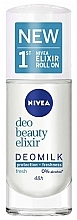 Fragrances, Perfumes, Cosmetics Roll-On Deodorant - Nivea Deo Beauty Elixir Deomilk