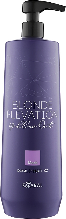 Bleached Hair Mask - Kaaral Blonde Elevation Yellow Out — photo N24