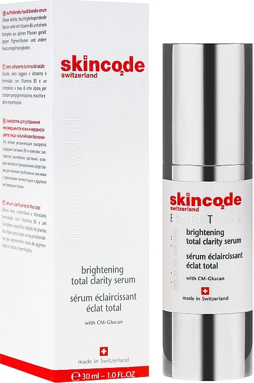 Ultra-Whitening Serum - Skincode Essentials Alpine White Brightening Total Clarity Serum — photo N1
