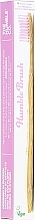 Bamboo Toothbrush, pink - The Humble Co. Adult Soft Purple Toothbrush — photo N1
