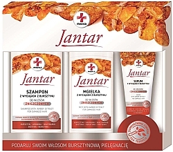 Fragrances, Perfumes, Cosmetics Set - Ideepharm Jantar Medica (shmp/330ml + serum/100ml + hair/mist/200ml)