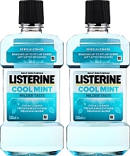 Fragrances, Perfumes, Cosmetics Set - Listerine Cool Mint Mild Taste (mouth/wash/2x500ml)