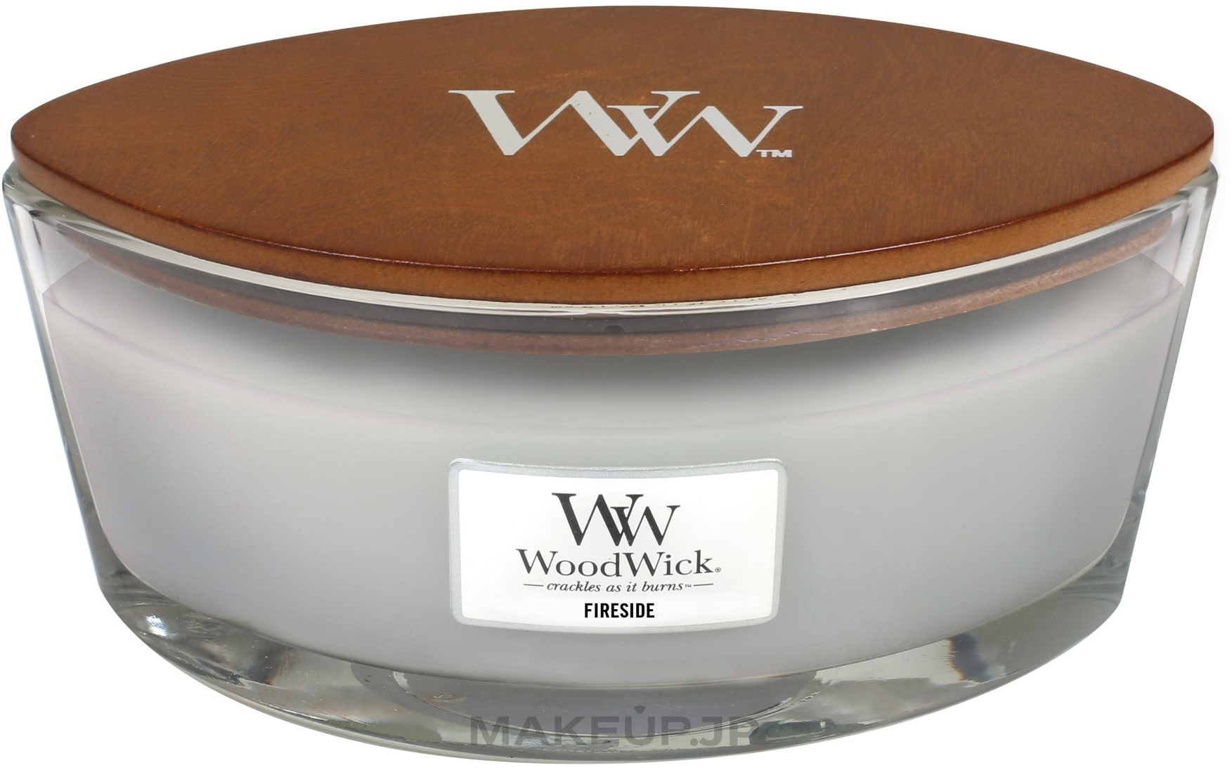 Scented Candle in Glass - WoodWick Hourglass Candle Fireside — photo 85 g