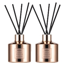 Fragrances, Perfumes, Cosmetics Basil and Citrus Aroma Diffuser Set - Kundal Diffuser Rose Gold Edition Basil & Citrus