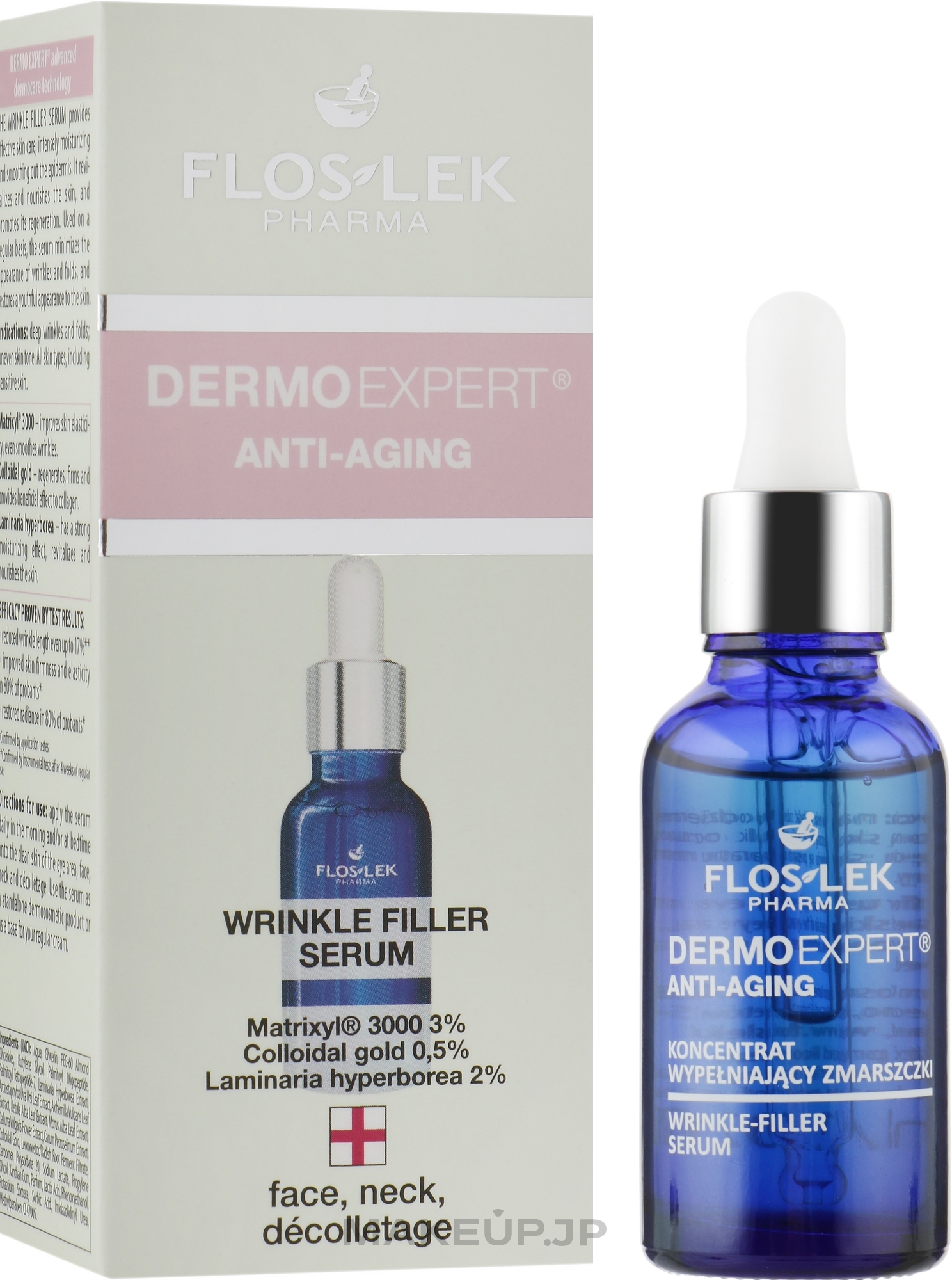 Wrinkle Filler Face Serum - Floslek Dermo Expert Wrinkle Filler Serum — photo 30 ml