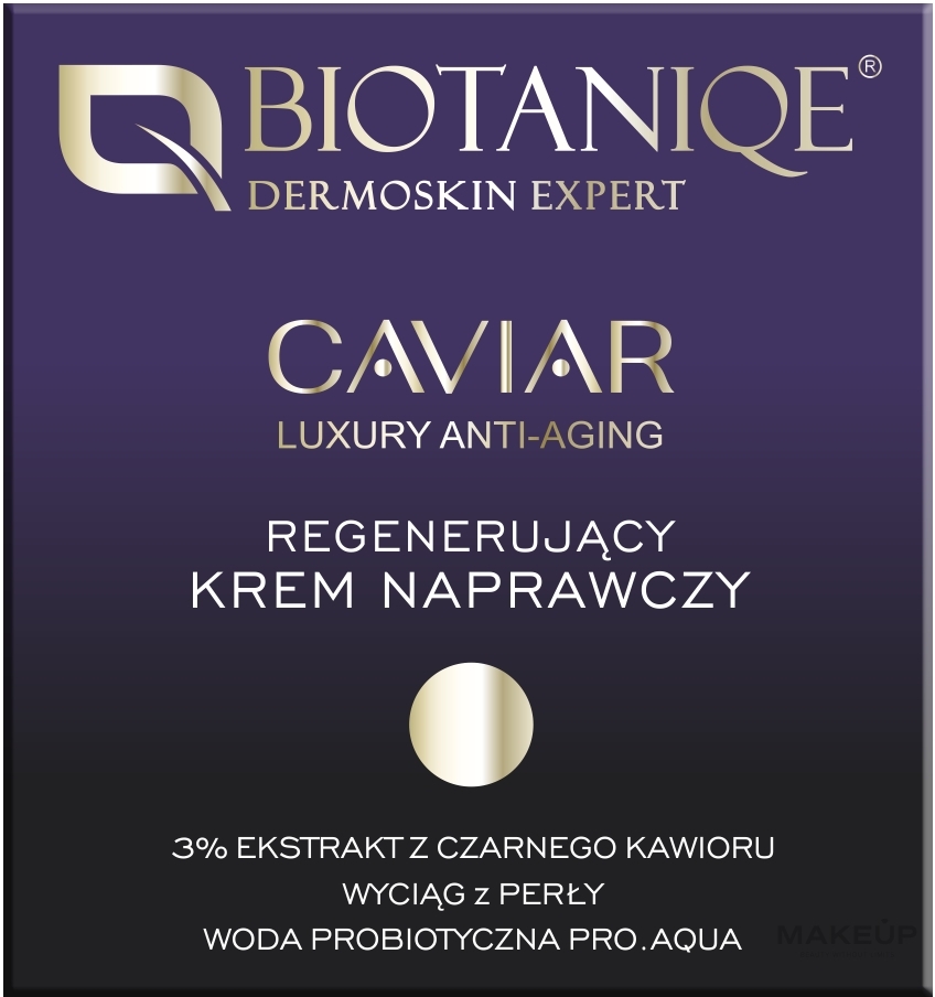 Intensive Anti-Wrinkle Face Cream 60+ - Biotaniqe Caviar Luxury Anti-Aging Face Cream — photo 50 ml