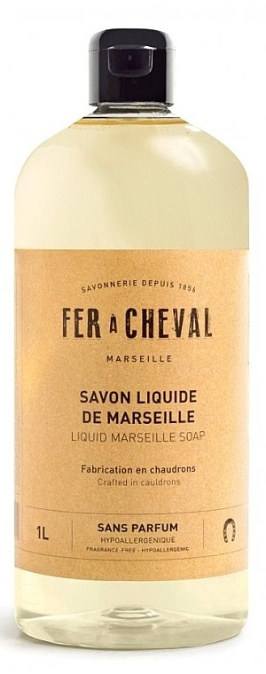 Unscented Marseille Liquid Soap - Fer A Cheval Liquid Marseille Soap Unscented — photo N2