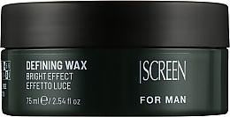 Medium Hold Hair Styling Wax for Men - Screen For Man Defining Wax — photo N1