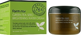 Brightening Green Tea Cream - FarmStay Green Tea Seed Whitening Water Cream — photo N2