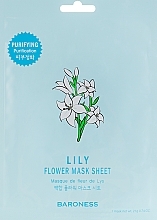Sheet Mask - Beauadd Baroness Flower Mask Sheet Lily Flower — photo N2