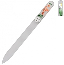 Fragrances, Perfumes, Cosmetics Glass Nail File, 108, white flower - Blazek Glass Nail File