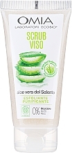 Fragrances, Perfumes, Cosmetics Aloe Vera Face Scrub - Omia Labaratori Ecobio Aloe Vera Face Scrub