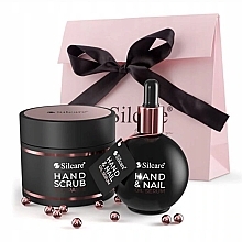 Fragrances, Perfumes, Cosmetics Set - Silcare Rose Gold (hand/scrub/150ml + oil/serum/75ml)